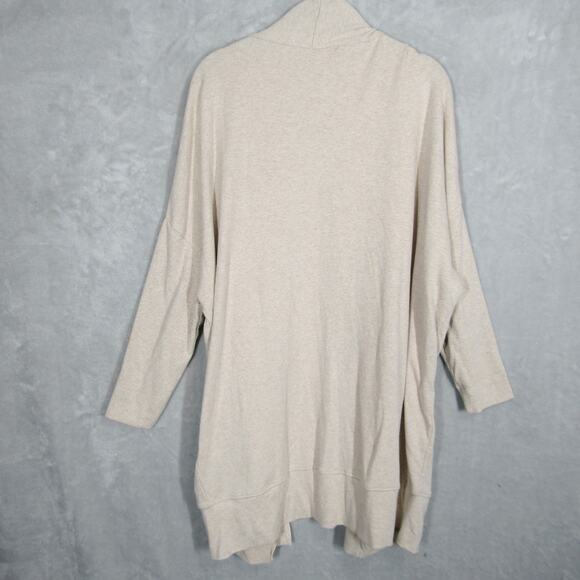 Pact Cardigan Womens Medium Large Beige Open Front Organic Cotton Pockets - Picture 9 of 10